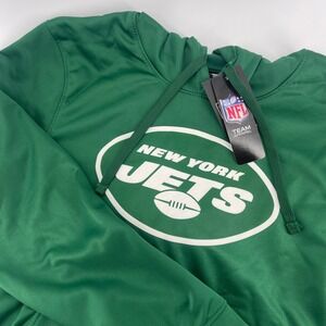 NEW NFL New York Jets Hoodie Pullover Sweatshirt Team Apparel Green‎ Mens M
